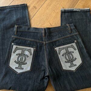 FATHEAD APPAREL Men's Jeans EMBELLISHED SWAROVSKI CRYSTAL 436W 32